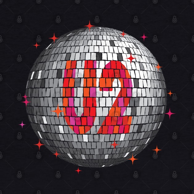 U2 Disco Ball | Red by Rad Love